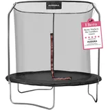Hudora First Trampolin 250V 250 cm inkl. Sicherheitsnets rot/schwarz