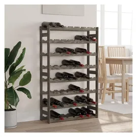 vidaXL Weinregal 56 Flaschen 80 x 30 x 90 cm Grau