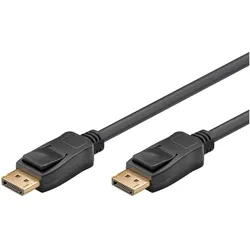 Goobay DisplayPortTM Verbindungskabel 1.4, 1 Meter, DisplayPortTM-Stecker > DisplayPortTM-Stecker, 8K @ 60 Hz