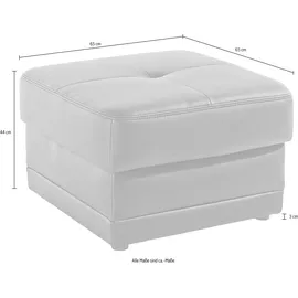 exxpo - sofa fashion Hocker EXXPO - SOFA FASHION "Lotos komfortabler Hocker mit tollen Verarbeitungsdetails", weiß (altweiß), B:65cm H:44cm T:65cm, Hocker, Hocker