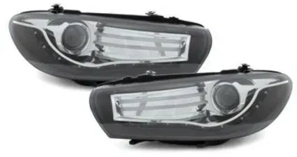 Kristall-Scheinwerfer mit LEDs für VW Scirocco (2008+) - schwarz