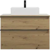Burgbad Waschtischunterschrank 2 Schubladen 90 x 0 x 0 cm Eiche Dekor Urban