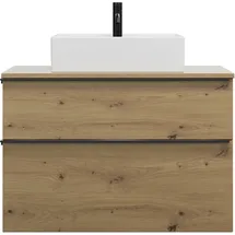 Burgbad Waschtischunterschrank 2 Schubladen 90 x 0 x 0 cm Eiche Dekor Urban