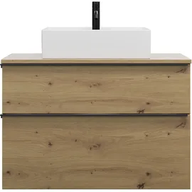 Burgbad Waschtischunterschrank 2 Schubladen 90 x 0 x 0 cm Eiche Dekor Urban