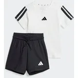 adidas Unisex Baby Essentials Set Track Suit, white/black, 3-4 Years