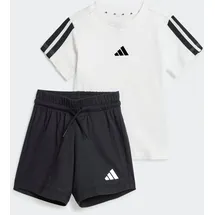 adidas Unisex Baby Essentials Set Track Suit, white/black, 3-4 Years