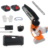 PODOFO Elektro-Kettensäge 12/6" Akku-Kettensäge bürstenlos Power Tools 21V