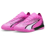 Puma Ultra Match IT Soccer Shoe, Poison PINK White Black, 46.5 EU