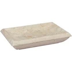 Waschbecken Creme 50x35x10 cm Marmor