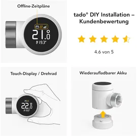 tado° Heizkörperthermostat X Starter Kit 5-10er-Set mit Bridge