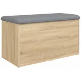 vidaXL Sitzbank mit Stauraum Sonoma-Eiche 82x42x45 cm Holzwerkstoff Modell 1