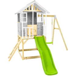 Zwerkules Spielhaus Valli 2   inkl. Rutsche & Schaukel   352x280x244cm