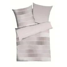KAEPPEL Timeless Gestreift Rosa 135 x 200 cm + 80 x 80 cm