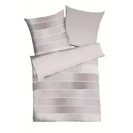 KAEPPEL Timeless Gestreift Rosa 135 x 200 cm + 80 x 80 cm