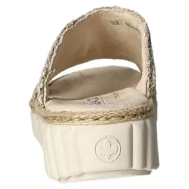 Rieker Extra Weit Pantolette beige, Größe 42