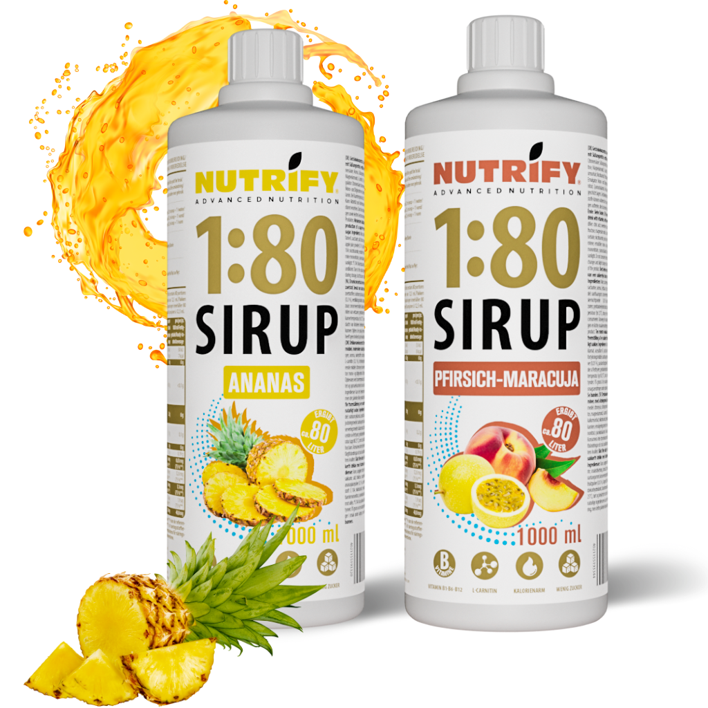 NUTRIFY Vital Drink Bundle 2x 1L für 160 L - Ananas & Pfirsich-Maracuja
