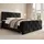 IHG Boxspringbett Tarifa 180x200cm Velour Schwarz / SL 3 / Deren 22