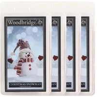 Woodbridge Duftwachs Set Christmas Snowman (4X) | Weihnachts Duft | Bis zu 8h Duftdauer je Melt | Für Duftlampen & Wachswärmer | Hochwertiges Paraffinwachs | Raumduft für Zuhause & Büro