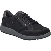 Josef Seibel Herren Low-Top Sneaker Giuseppe 08,Weite G (Normal),Wechselfußbett,Plateausohle,Halbschuhe,schwarz-Kombi,40