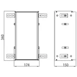 EMCO Asis Einbaurahmen für Module 972500021
