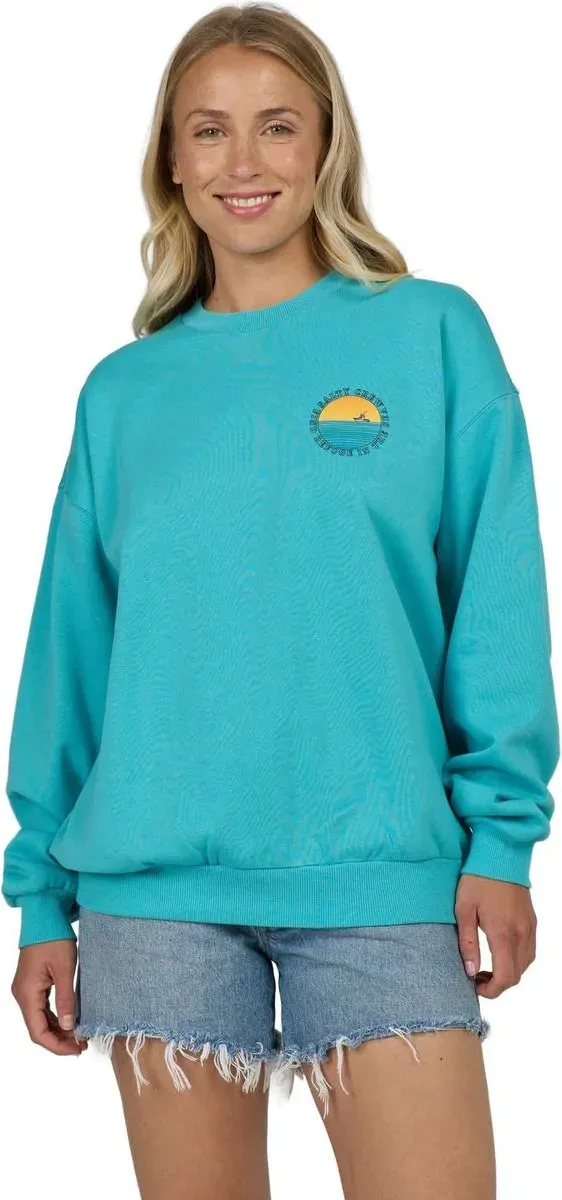 Salty Crew Sunset Crew turquoise (TURQ) M