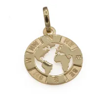 Bella Carina Kettenanhänger Herren Schmuck Anhänger Kompass Windrose 585 Gold 14 Karat, 585 Gold