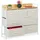Relaxdays Kommode 85 x 100 x 30,5 cm Beige/Weiß