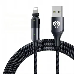 MonkeyTEC USB-C auf Lightning Schnelladekabel mit Datenübertragung für Apple Iphone 180° Rotation