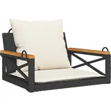 furnicato Hängesessel 63 x 62 x 40 cm Schwarz
