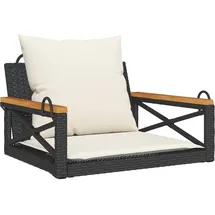 furnicato Hängesessel 63 x 62 x 40 cm Schwarz