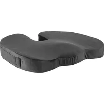 Powerton Orthopädisches Kissen, druckfeste Kunststoffspitze, ergonomisch, schwarz, Schaum mit Memory-Effekt,