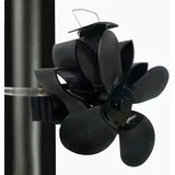 Nicht Elektrischer Ventilator – Kaminventilator Für Holzöfen – Ofenventilator Für Optimale Luftverteilung (4 Flügel)