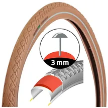 Filmer Fahrradreifen 28 x 2,0 Zoll ETRTO 50-622 Braun