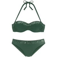 bruno banani Bügel-Bandeau-Bikini Damen smaragd Gr.36 Cup C