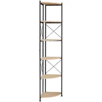 [en.casa] Ulfborg Eckregal 160 x 30 x 30 cm Beige