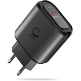 CELLONIC® USB Ladegerät für Handy Smartphone Tablet mit QC Quick Charge 3.0 24W - 3A Schnellladegerät USB Power Adapter USB Netzteil Ladeadapter Steckdose Netzstecker USB Charger Ladestecker Lader