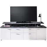 Home Affaire Mood TV-Lowboard 180 cm weiß/Beton Optik