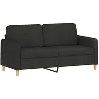 VidaXL 2-Sitzer-Sofa Schwarz 140 cm Stoff