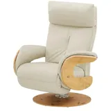 HIMOLLA Relaxsessel 7818 Leder 75 x 108 x 84 cm Weiß elektrisch