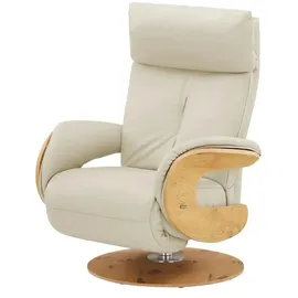 HIMOLLA Relaxsessel 7818 Leder 75 x 108 x 84 cm Weiß elektrisch