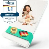 Kindermatratze COZY BASIC, Alavya Home®, 8 cm hoch, (Kindermatratze 90x200 cm mit waschbarem Mikrofaser Bezug,CertiPUR zertifizierter Härtegrad H2 Kaltschaum,hochwertige Matratze für Hausbett oder Kinderbett,Kaltschaummatratze 90x200 antibakteriell und geruchsneutral), Made in Europe mit guter Luftzirkulation, Versand als Rollmatratze 90 cm x 200 cm x 8 cm