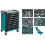 HAZET Werkstattwagen Assistent 179NX-8/252 Schubladen, flach: 8 x 81 x 522 x 398 mm 252-teilig