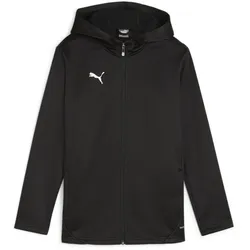 PUMA teamFINAL Fleece-Trainingsjacke Kinder 03 - PUMA black/PUMA silver 116