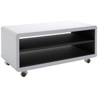 MCA Furniture TV-Lowboard 79 cm weiß/schwarz