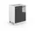 Vicco Midischrank Fame-Line Anthrazit Hochglanz/Weiß 60 x 82 cm ohne Arbeitsplatte,
