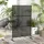 Outsunny Garten-Paravent 122 x 198 cm Schwarz Stahl 1 St.