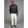 Bruno Banani T-Shirt BRUNO BANANI, Herren, Gr. 3XL (64/66), grau (dunkel grau), Single Jersey, Obermaterial: 100% Baumwolle, meliert, slim fit hüftlang, Rundhals, gerader Abschluss, Shirts T-Shirt, Mit Doppelkragen und Zierbrusttasche
