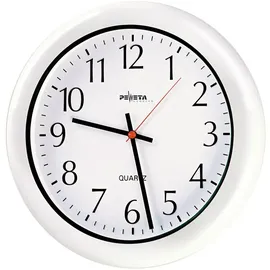 Peweta Funkuhr 30,00 cm 51.420.311 schwarz/weiß