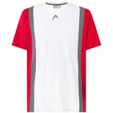 Head Racket Head, Club 25 Tech T-Shirt Men, red/White