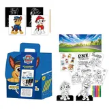 PAW PATROL Kreativset Ausmalset für Kinder Rucksack Geschenkartikel, Mehrere Malutensilien enthalten bunt